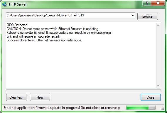 Firmware upgrade