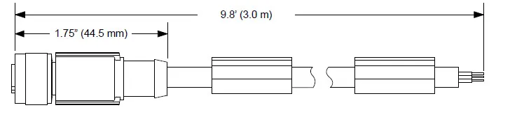 MD-CS620-000 4-pin M12 B-coded (Female) to flying leads